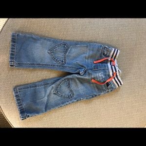 Mini Boden heart knee patch jeans